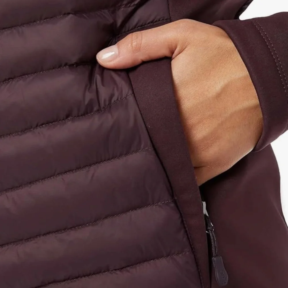 ❄️NWT❄️ 32 Degrees Womens Mixed Media Jacket- Deep Burgundy - Size: Small - Picture 4 of 5